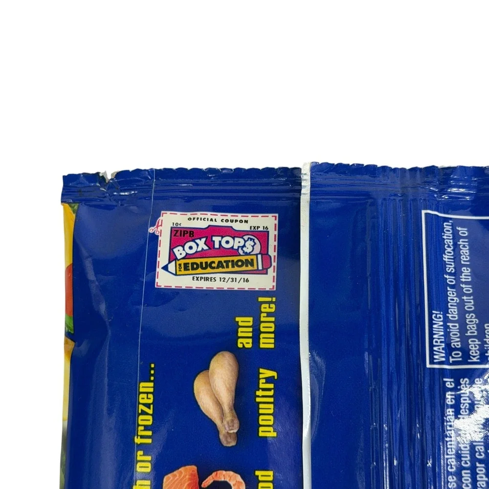 Ziploc Zip N Steam Cooking Bags NEW 10 Count Microwave Safe BPA Free Food Prep